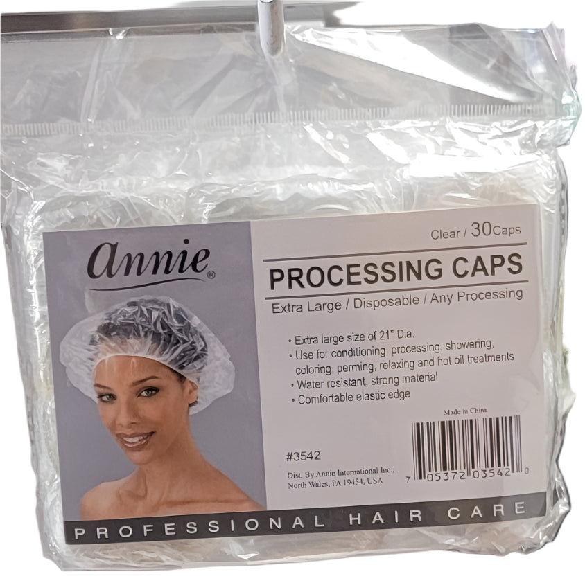 Annie Processing Caps Extra Large Clear 30ct #3542