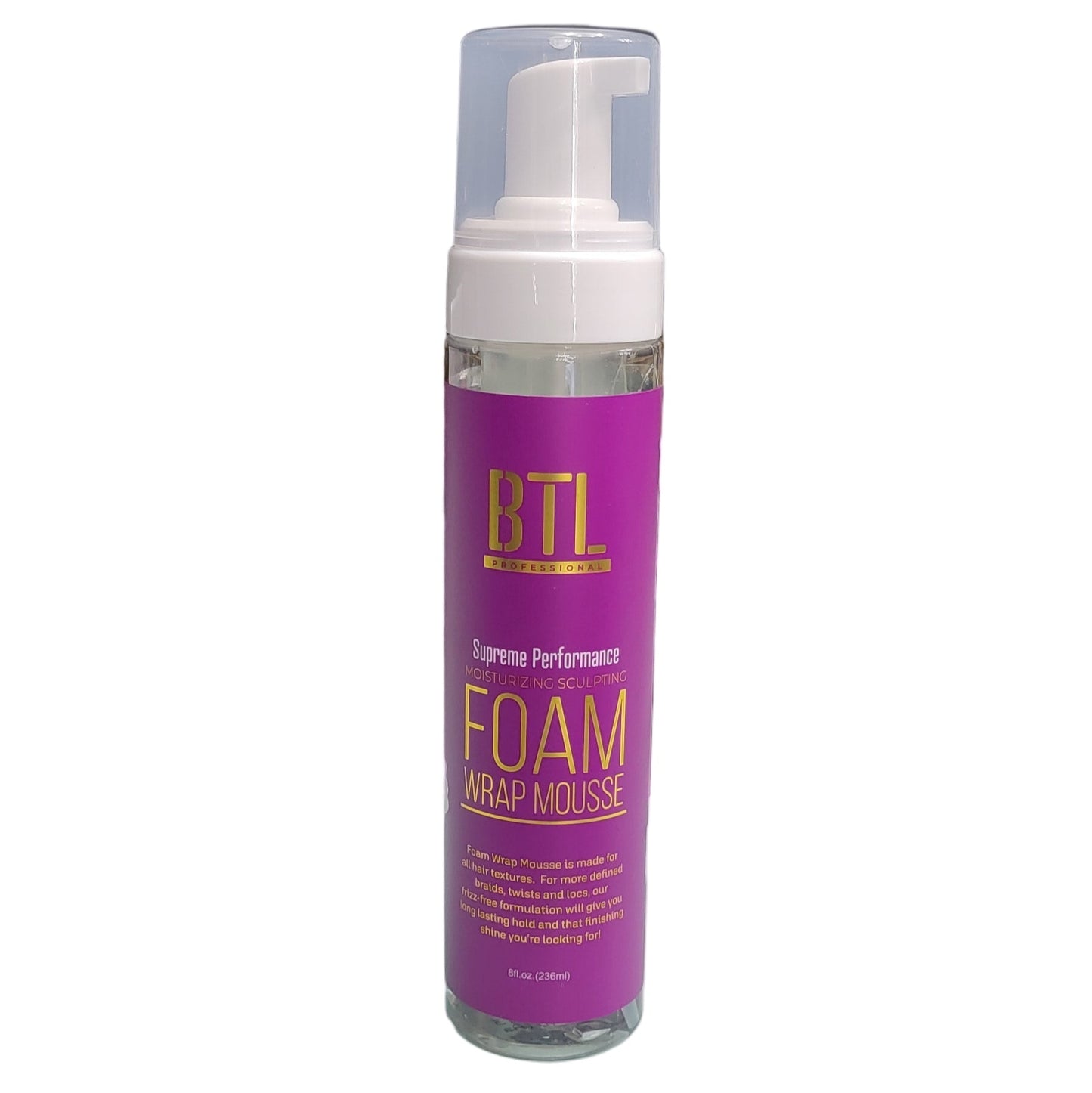 BTL Supreme Performance Foam Wrap Mousse 8oz - Purple