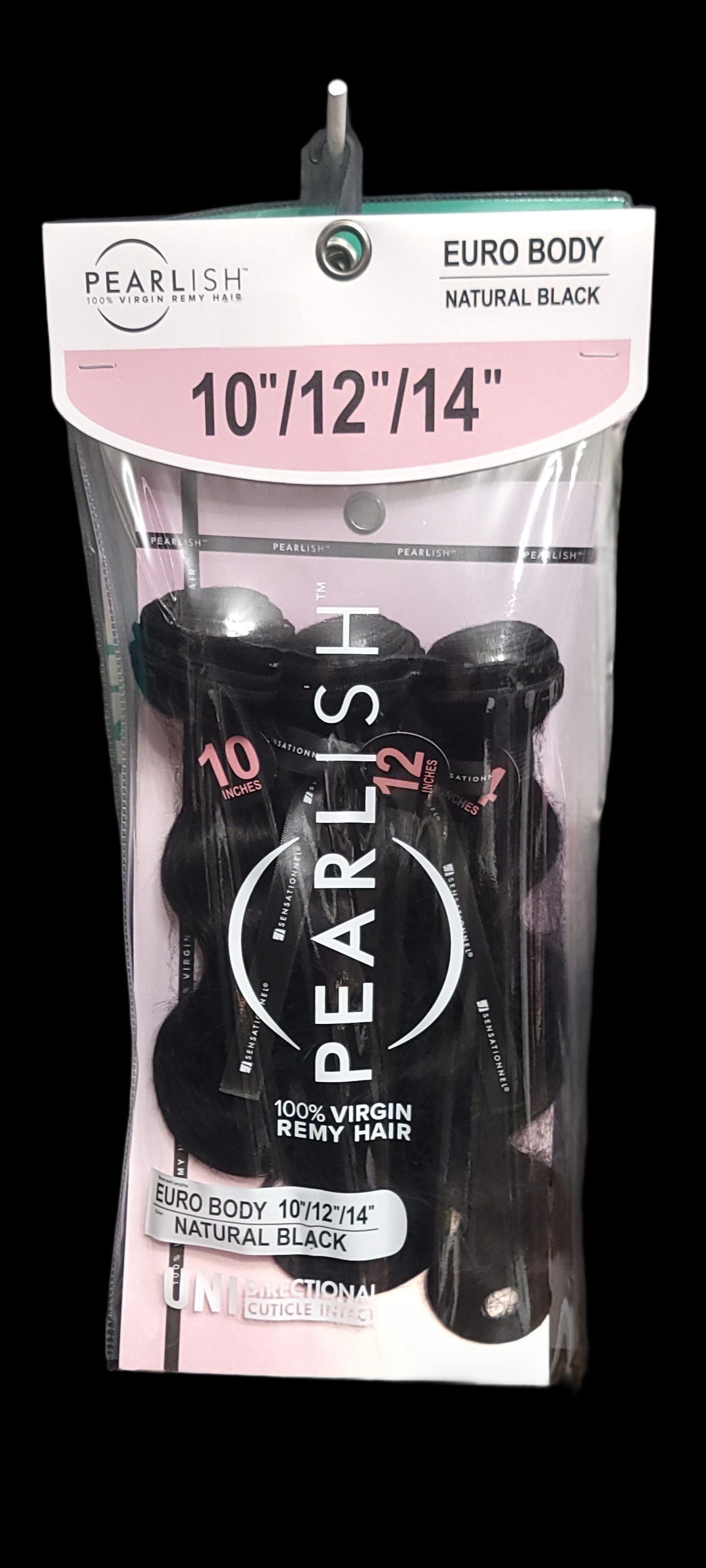 Sensationnel Pearlish EURO Body 3pc Multi pack Virgin 15A Remi 10/12/14" Bundles Color Natural Black