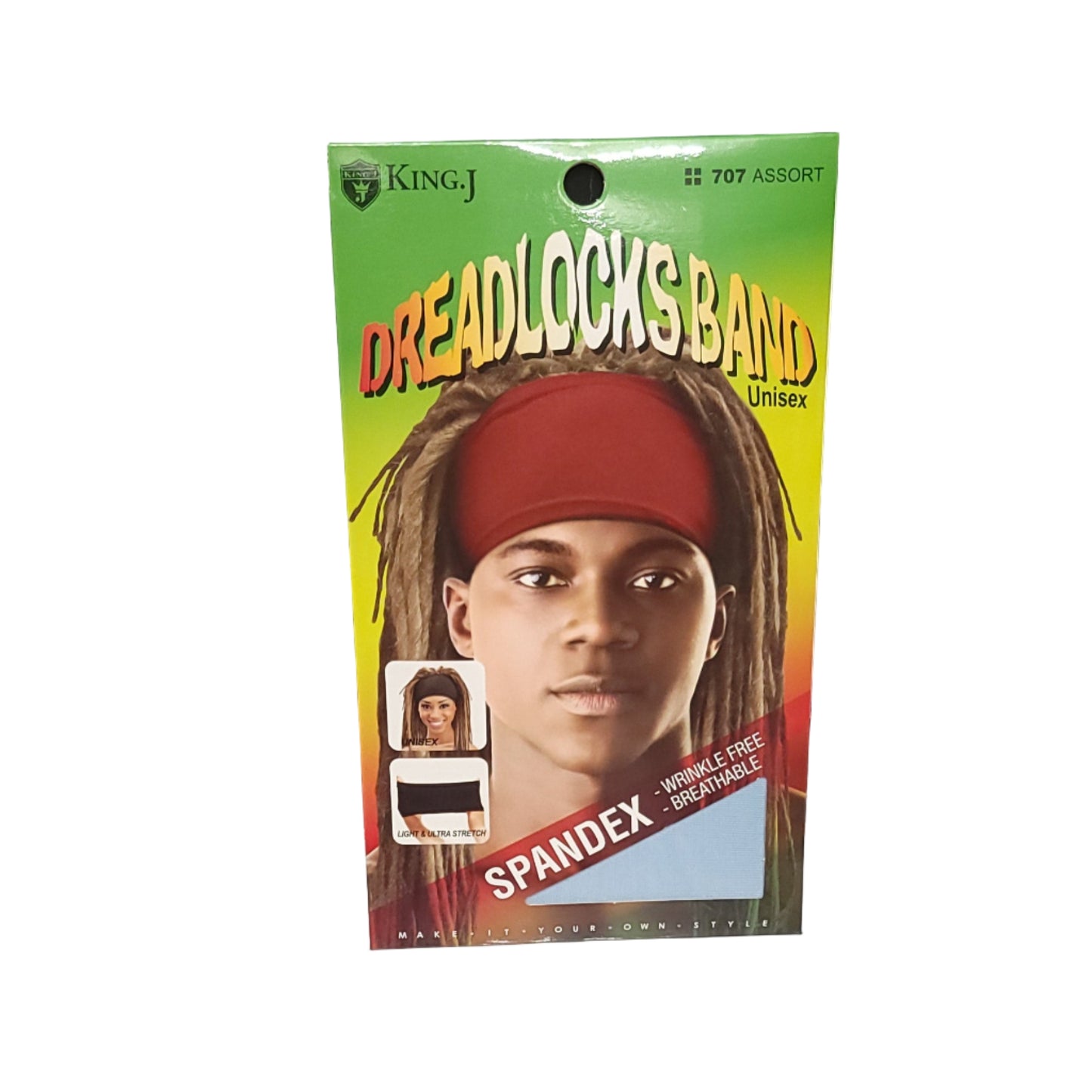 King.J Spandex Dreadlocks Band Unisex