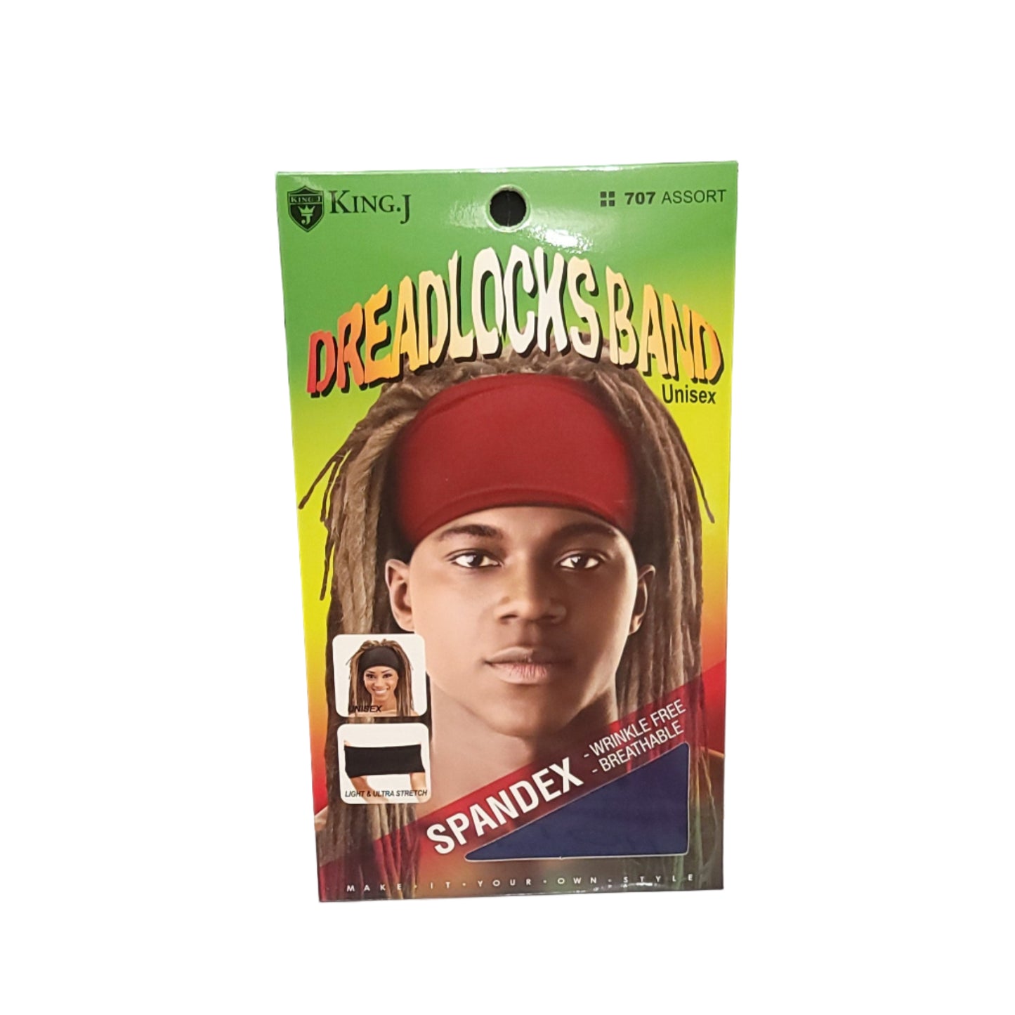 King.J Spandex Dreadlocks Band Unisex