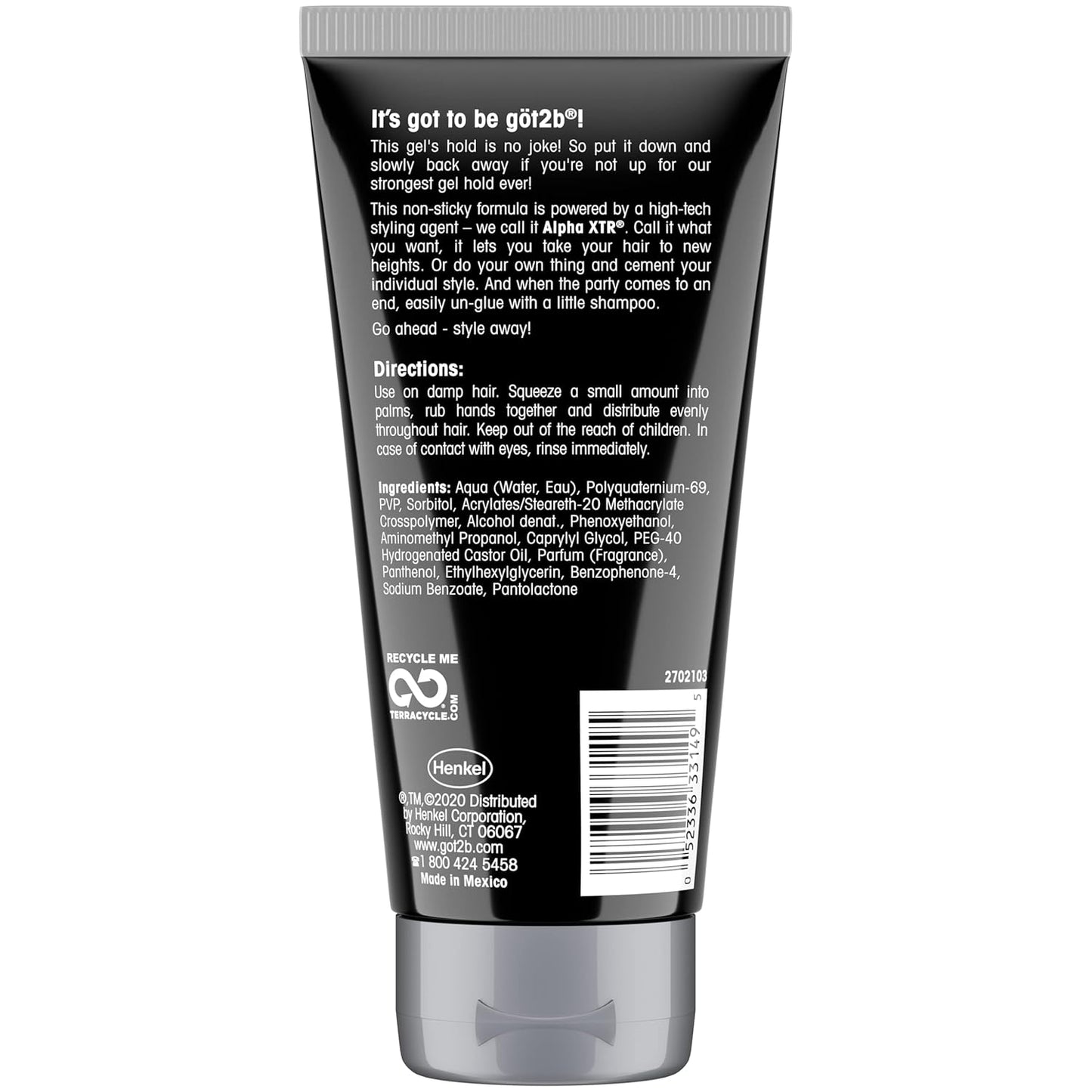 got2b Ultra Glued Invincible Styling Gel 6oz
