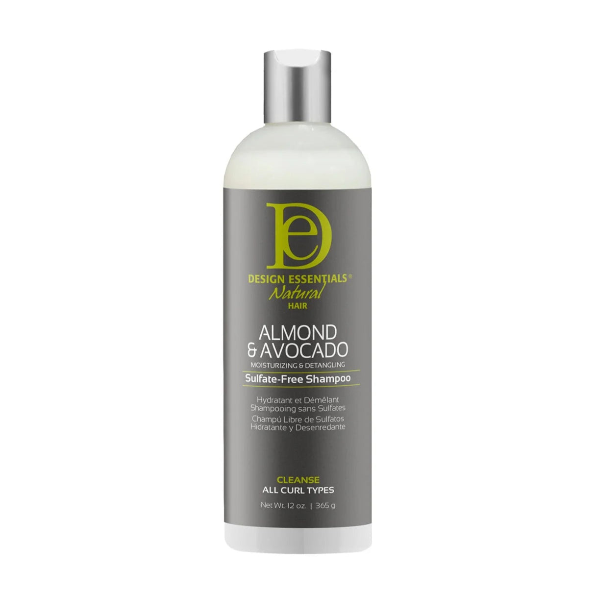 Design Essentials Almond & Avocado Moisturizing & Detangling Sulfate-Free Shampoo 12oz