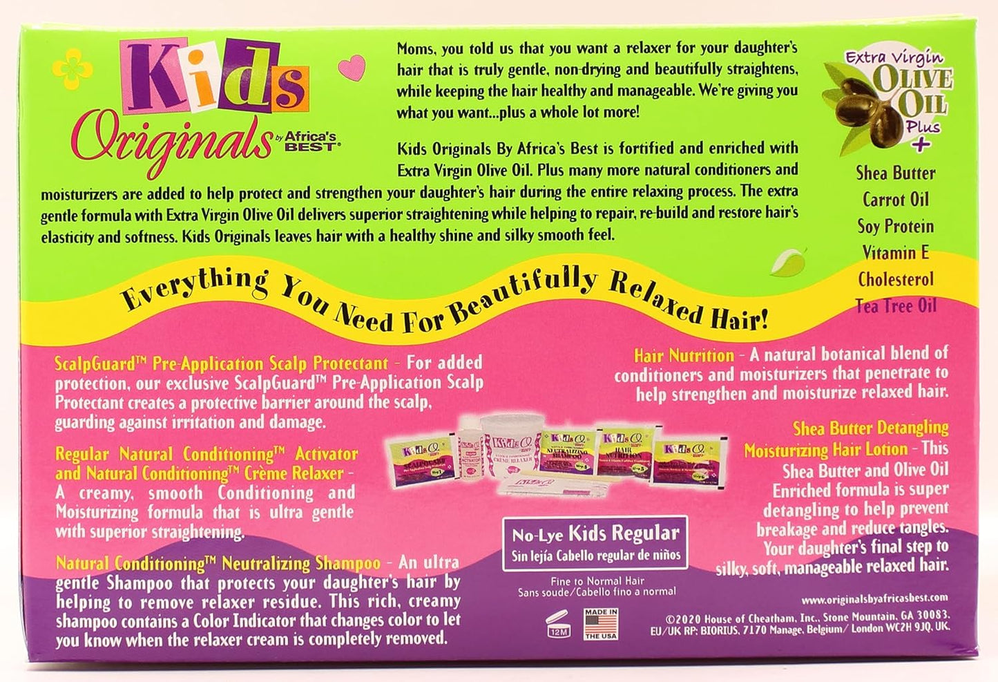 Africa's Best Kids Originals Natural Conditioning No-Lye Relaxer System