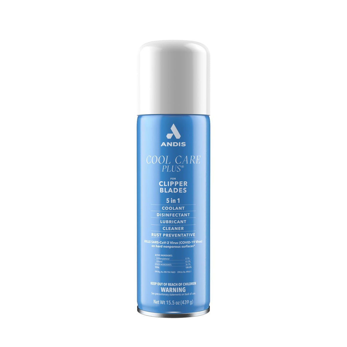 Andis Cool Care Plus 5-in-1 Clipper Spray, 15.5 oz