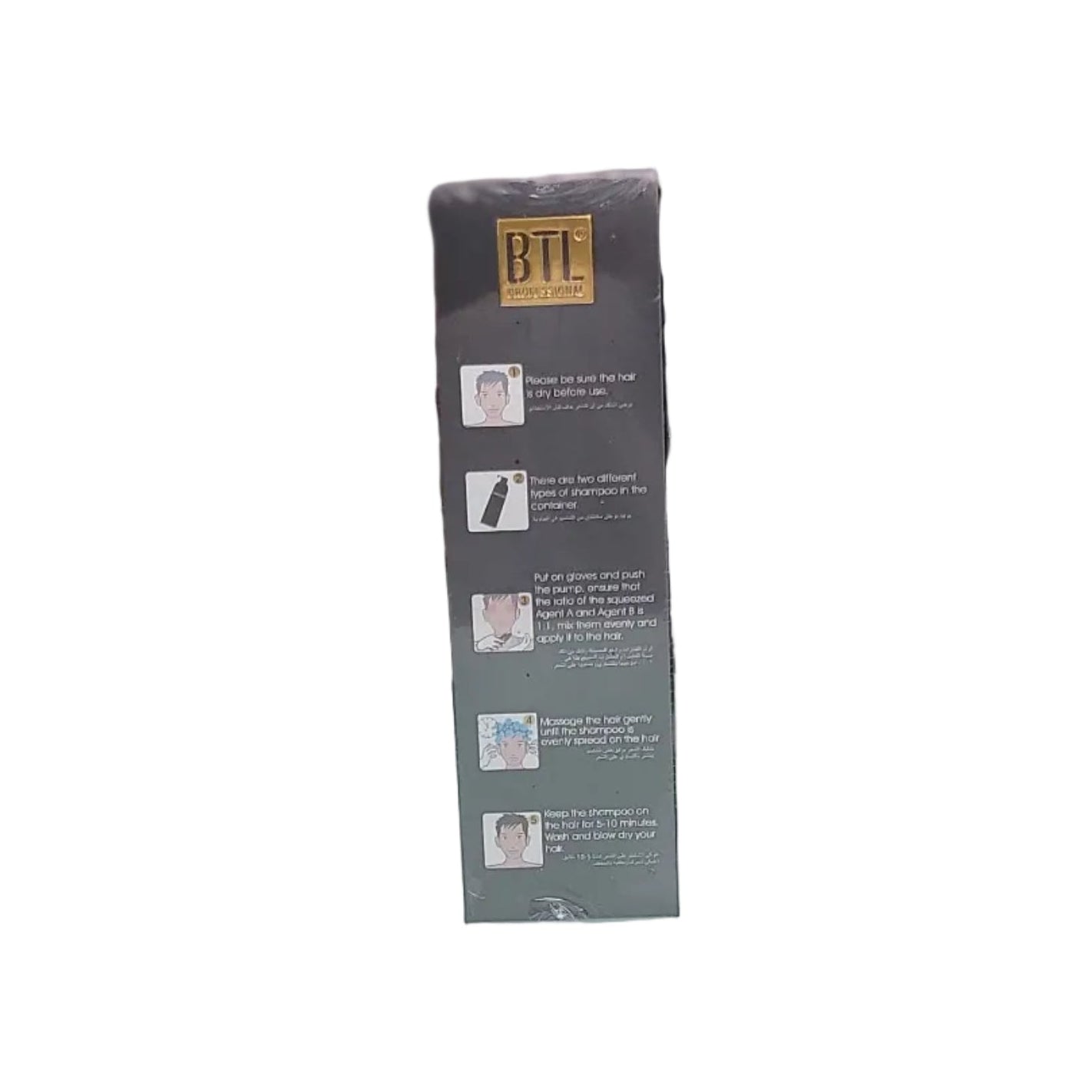 Btl Professional Black Hair Dye Shampoo 16.9oz