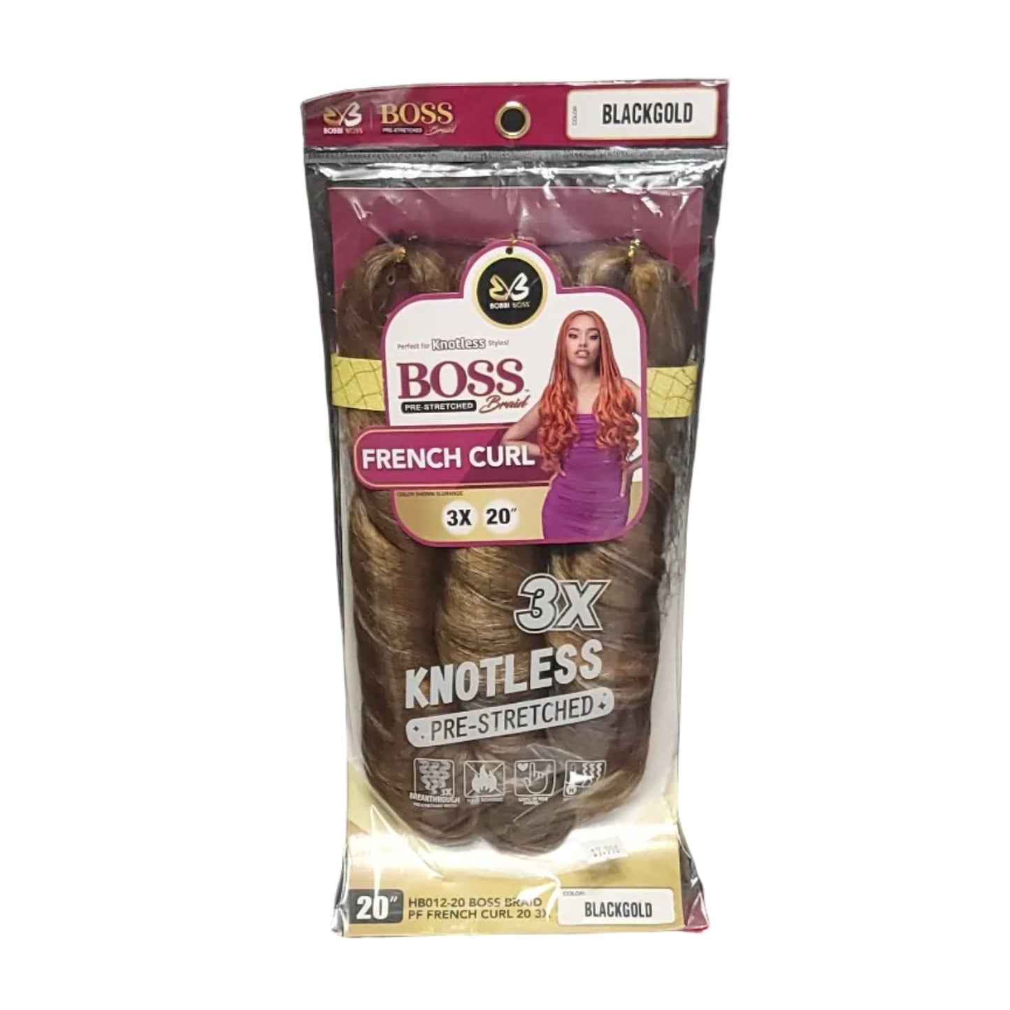 Bobbi Boss Pre Stretched Braid French Curl 3X 20"
