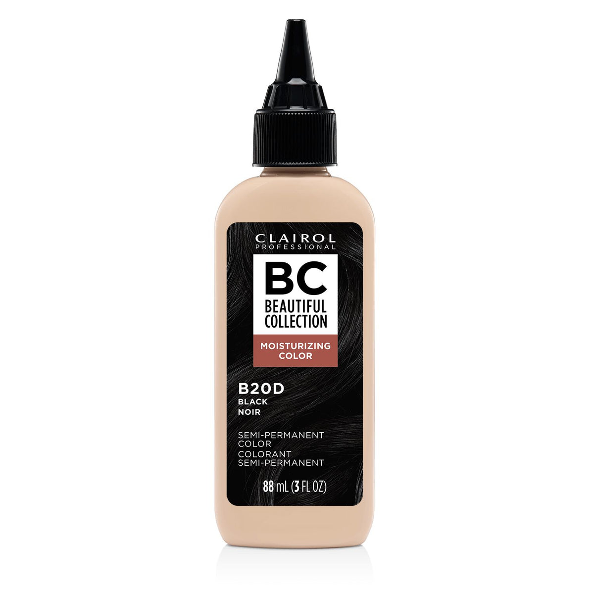 Clairol Professional Beautiful Collection Semi-Permanent Moisturizing Hair Color - Black, Jet Black