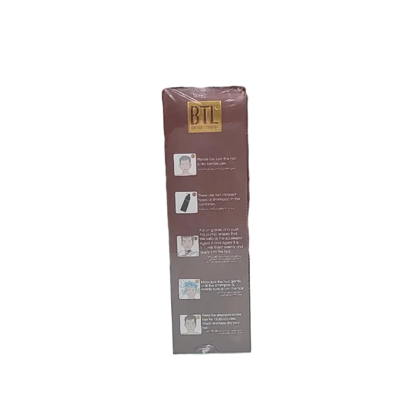 Btl Professional Dark Brown Hair Dye Shampoo 16.9oz