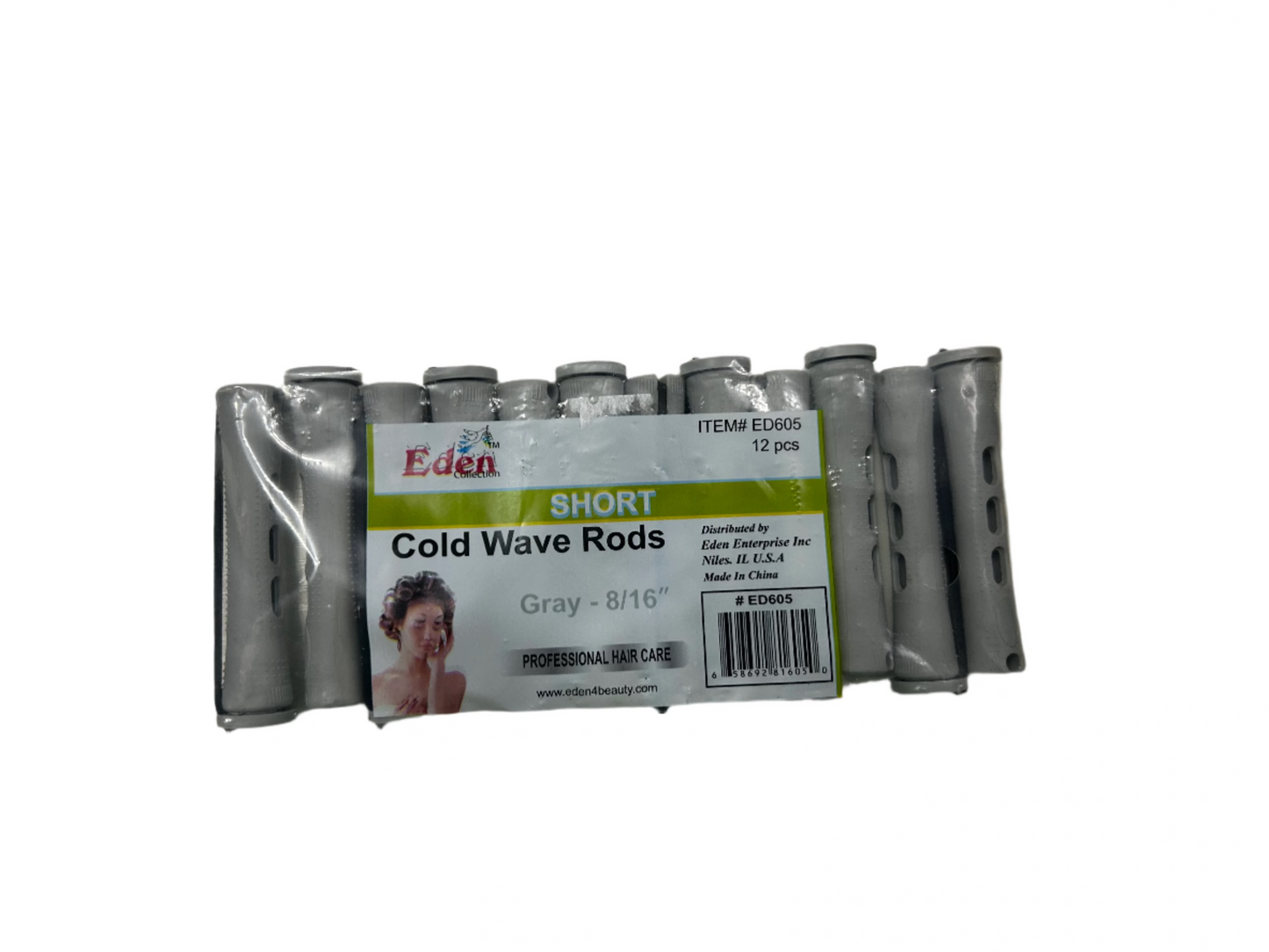 Eden Cold Wave Rods Gray 8/16 Short