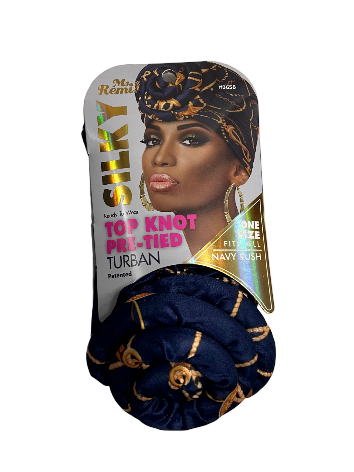Ms. Remi Silky Top Knot Pre-Tied Turban Assorted Colors