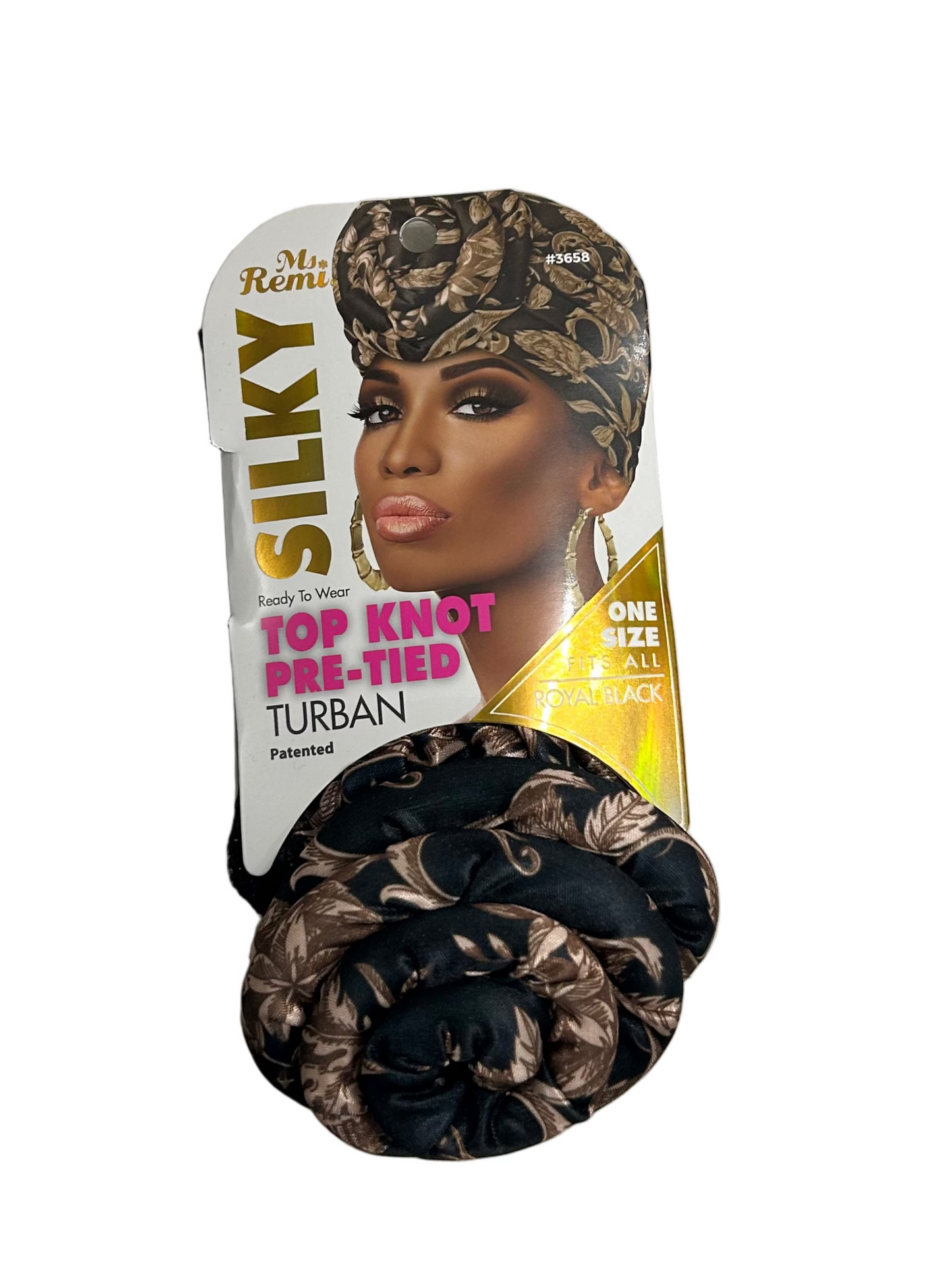 Ms. Remi Silky Top Knot Pre-Tied Turban Assorted Colors