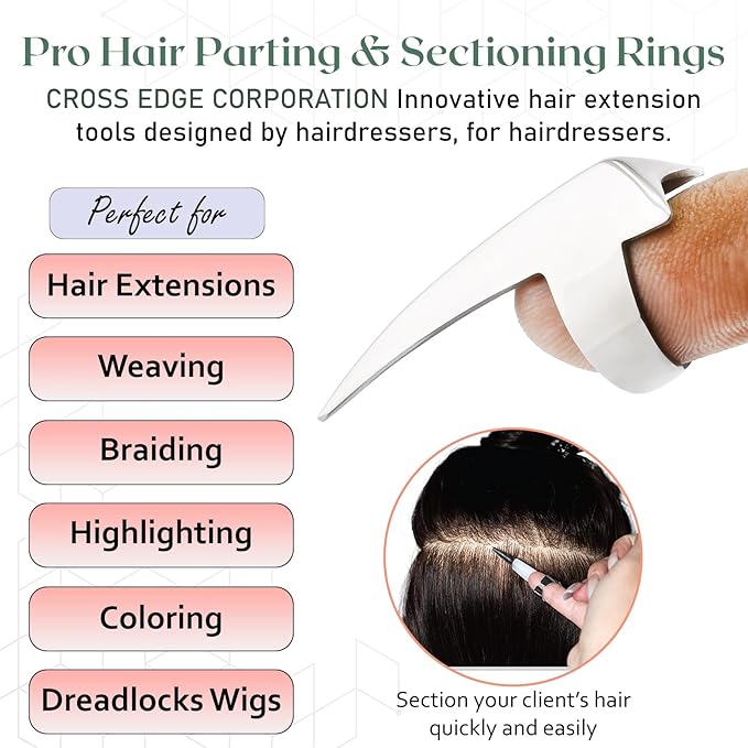 Isabella Hair Section Ring - Silver