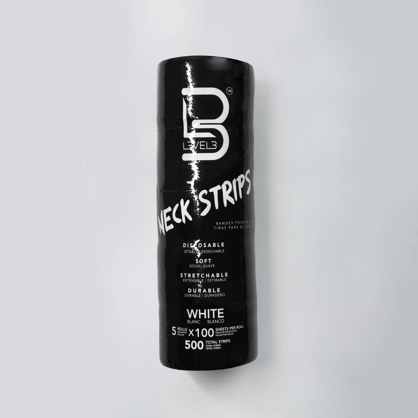 L3VEL3 Neck Strips Black 100 sheets Per Roll, Variants