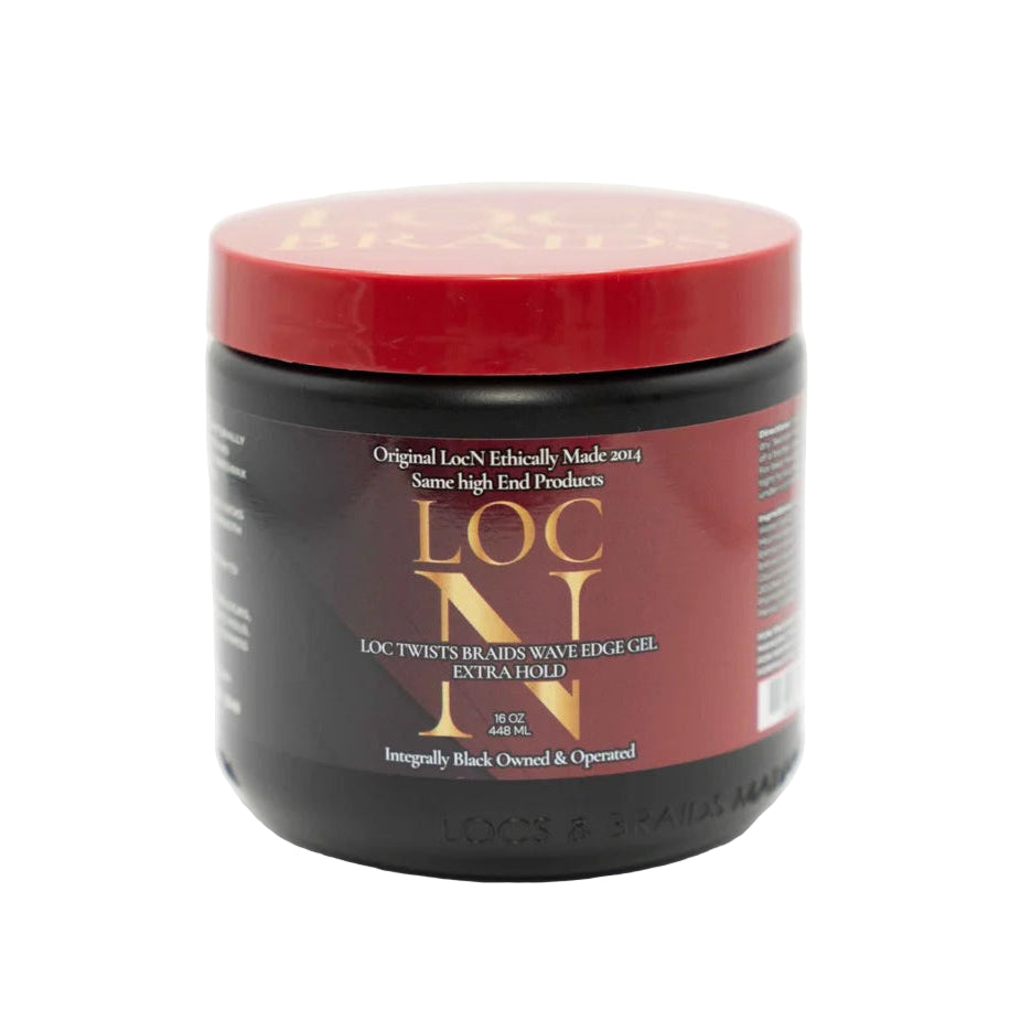 Loc N Twists Braids Wave Edge Gel - Extra Hold 8oz, 16oz