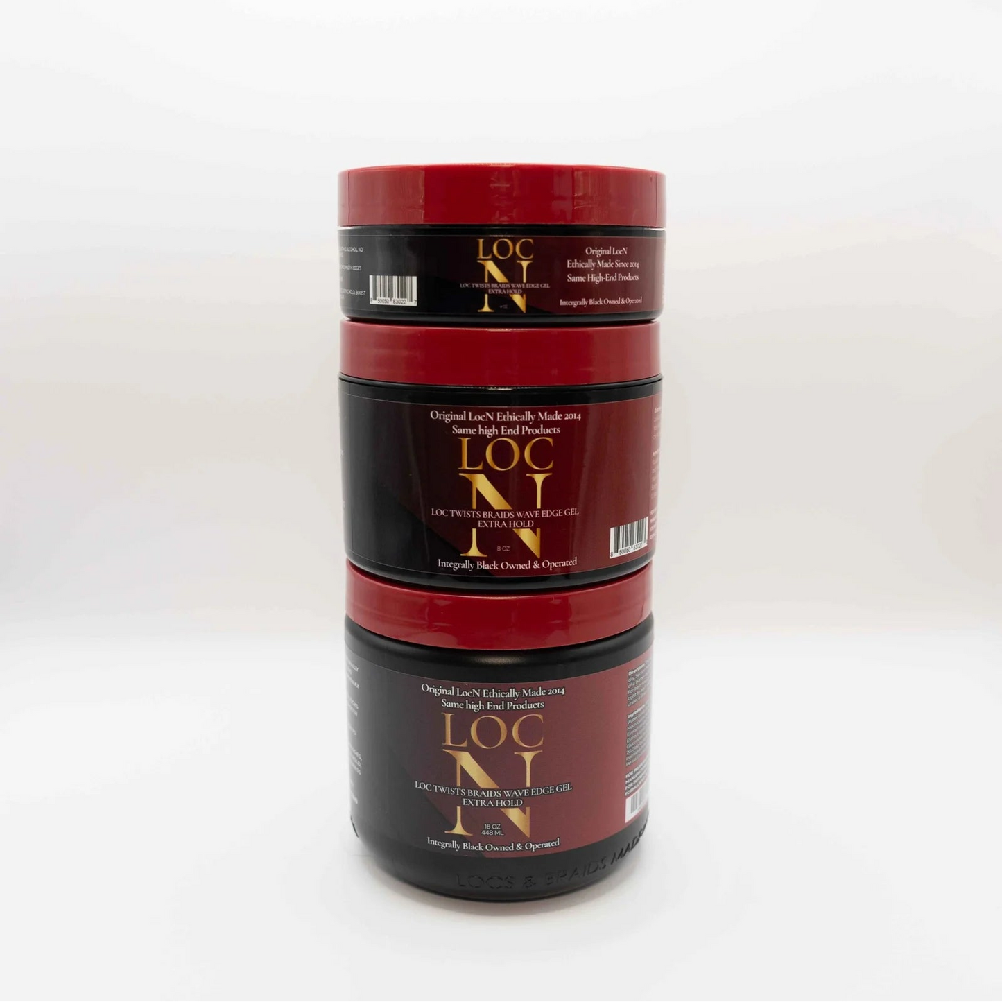 Loc N Twists Braids Wave Edge Gel - Extra Hold 8oz, 16oz