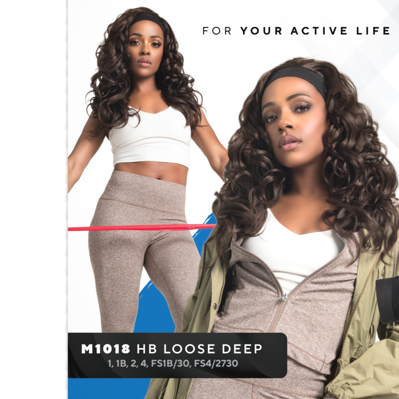 Boss Wig Active - Premium Synthetic Headband Wig M1018 HB Loose Deep