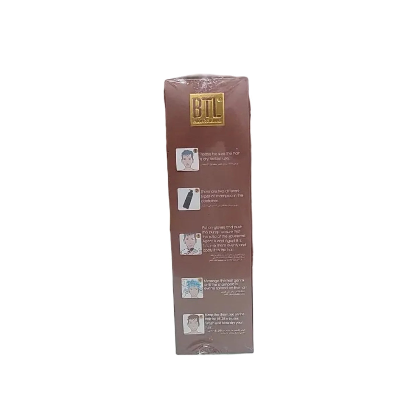 BTL Professional Medium Brown Hair Dye Shampoo 16.9oz