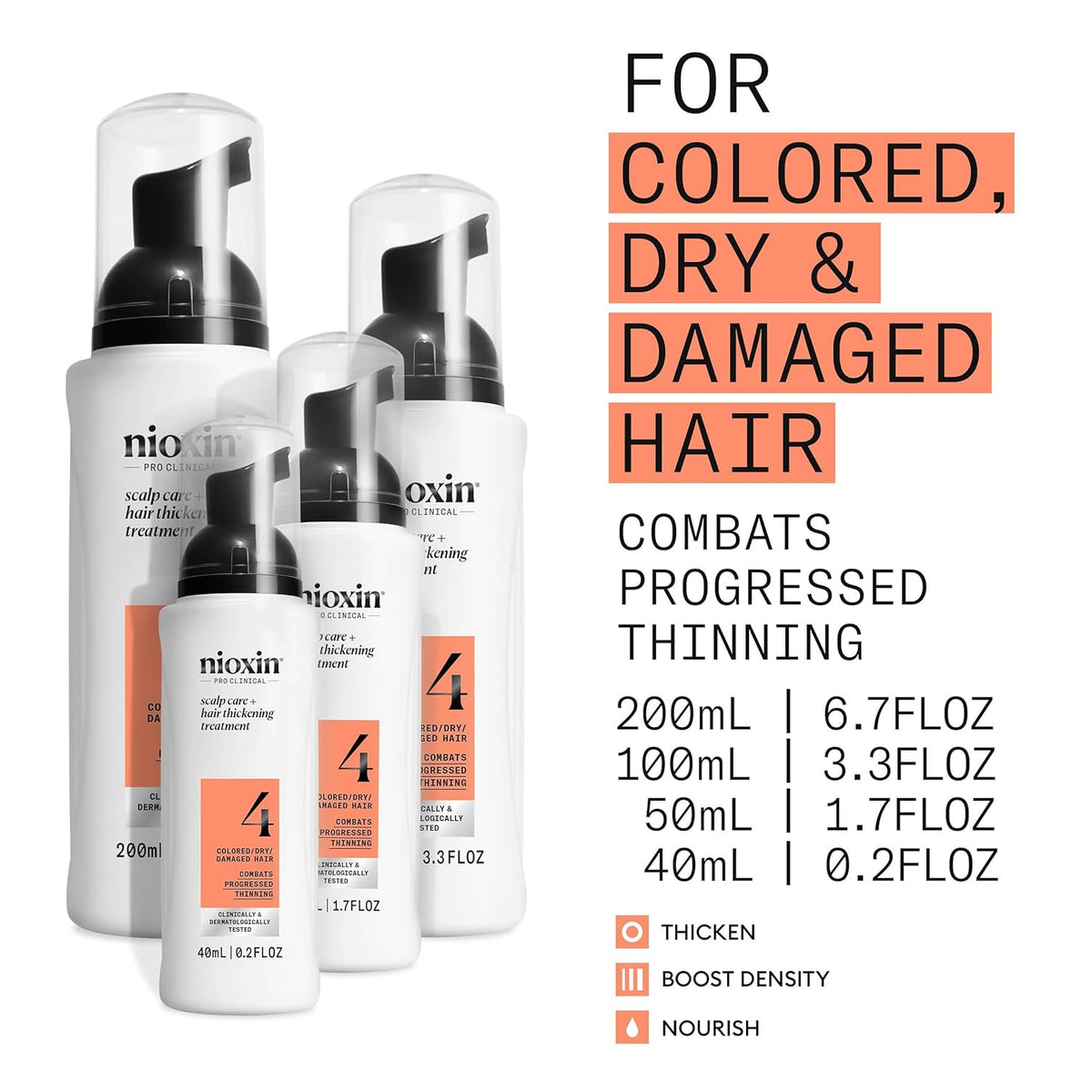 Nioxin System 4 Scalp Care + Hair Thickening Leave-In Treatment