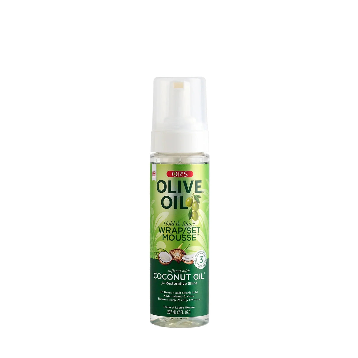 ORS Olive Oil Hold & Shine Wrap/Set Mousse 7oz