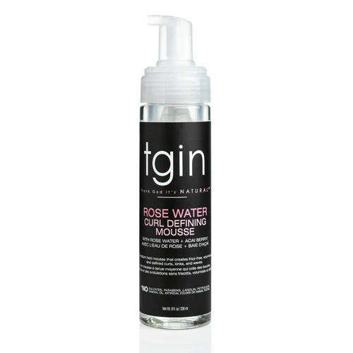 TGIN Rose Water Curl Defining Mousse 8oz