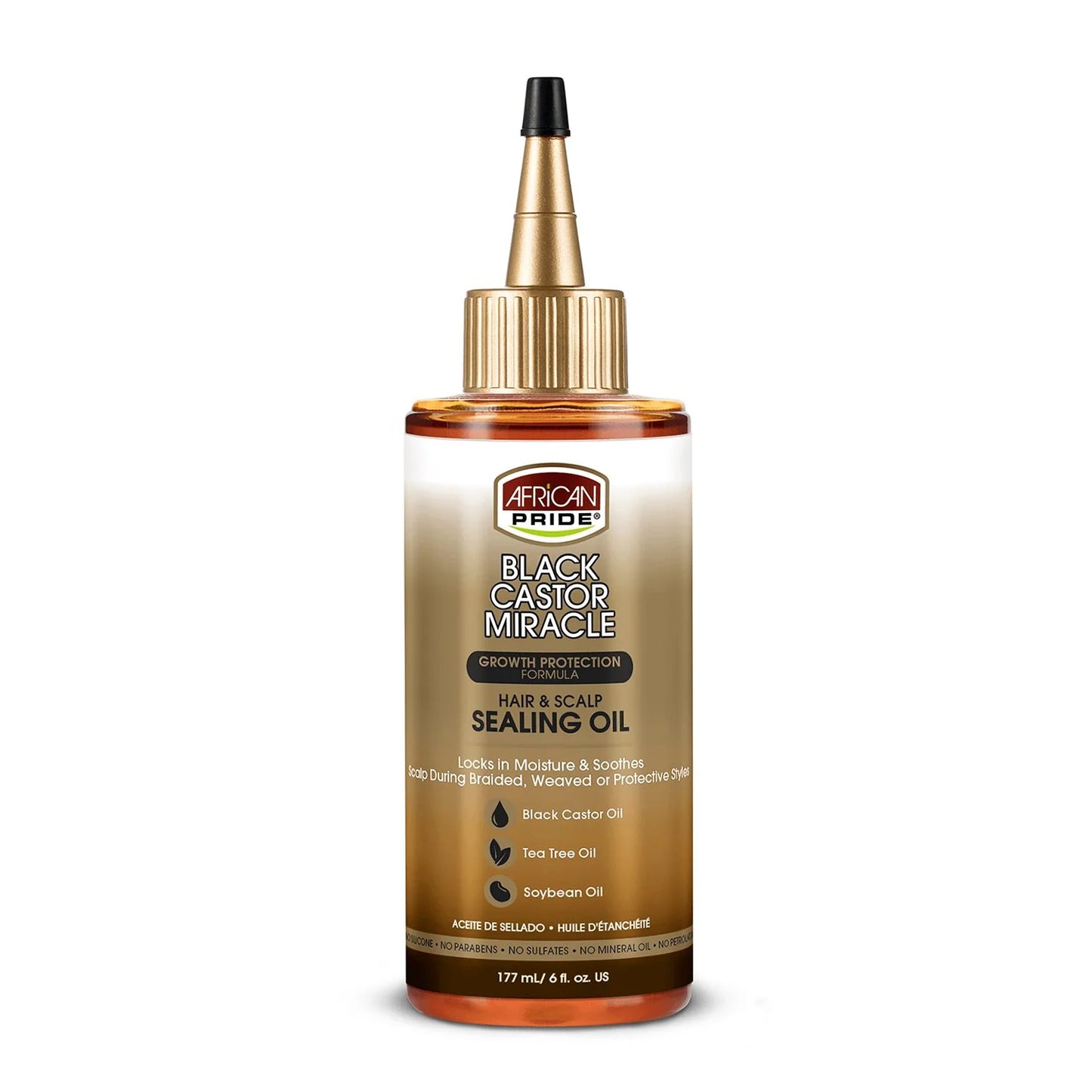 African Pride Black Castor Miracle Hair & Scalp Sealing Oil 6oz