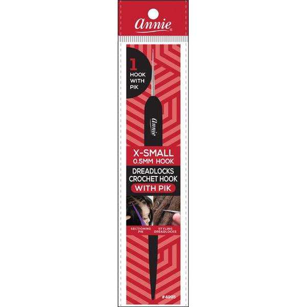 Annie Dreadlocks Crotchet Needle, 31 Hook (0.5mm) With Pik
