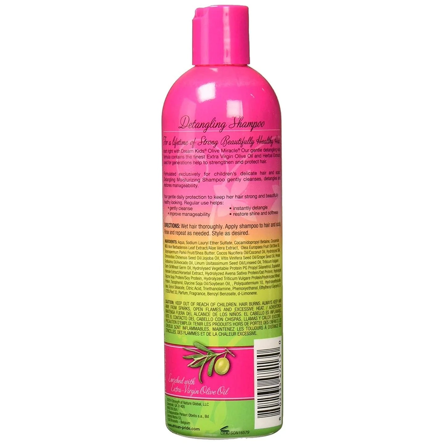African Pride Dream Kids Detangling Moisturizing Shampoo 12oz
