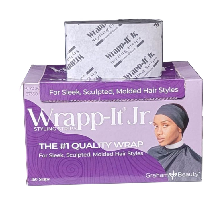 Wrapp-It Jr. Styling Strips Black
