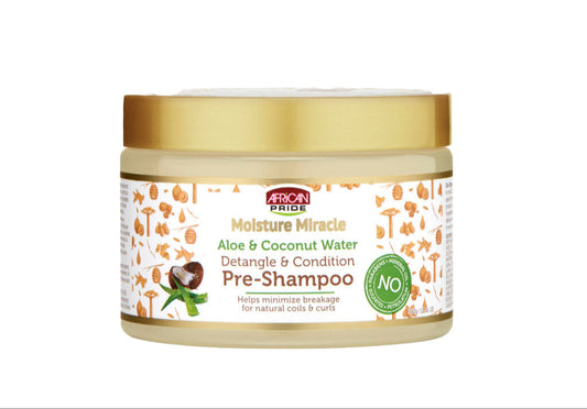 African Pride Moisture Miracle Aloe & Coconut Pre-Shampoo 12oz