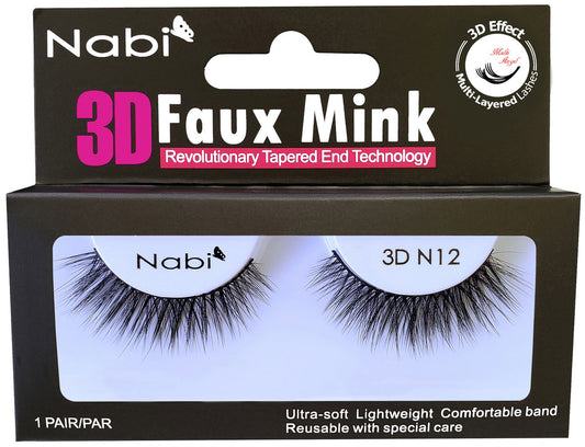 Nabi 3D N12 - 3D Faux Mink Eyelash