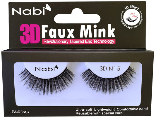 Nabi 3D N15 - 3D Faux Mink Eyelash