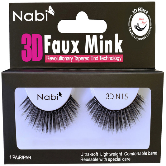 Nabi 3D N15 - 3D Faux Mink Eyelash