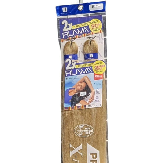 Sensationnel 2X Ruwa Pre-Stretched Braid 30" Color: 27/613