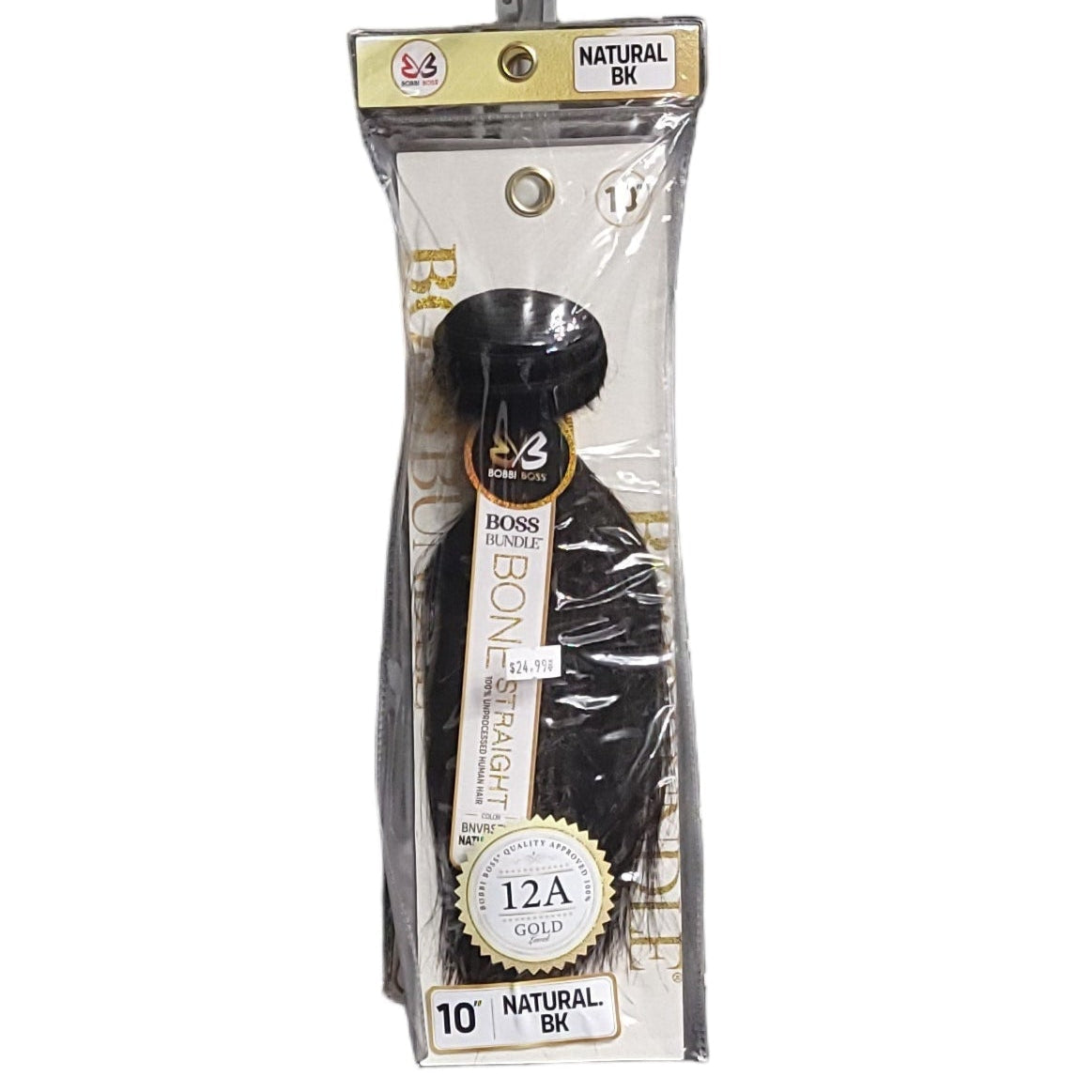Bobbi Boss Bundle Bone Straight 12A Human Hair 10" - 22"