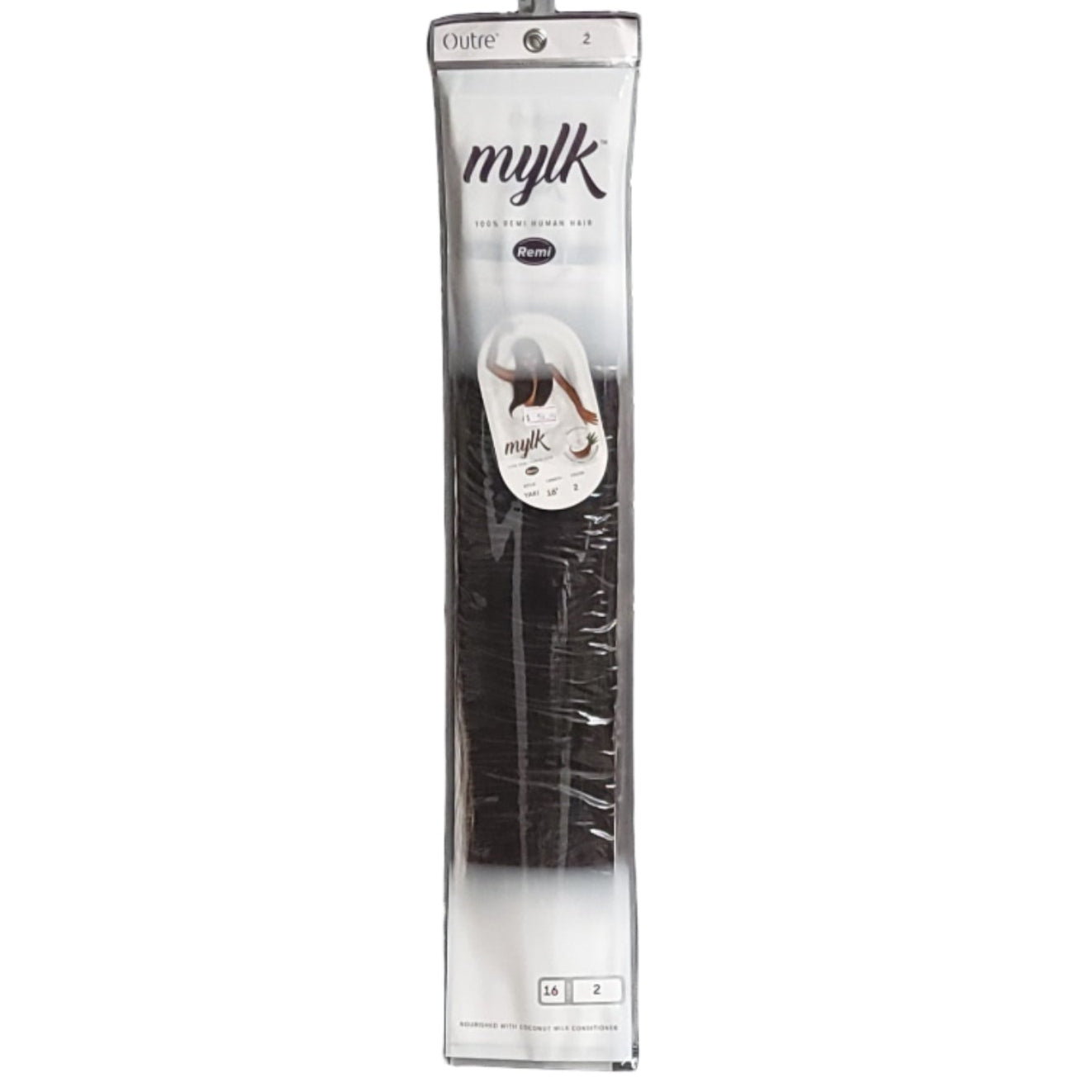 Outre MYLK Remi Yaki 100% Human Hair Color 2 16" Bundle