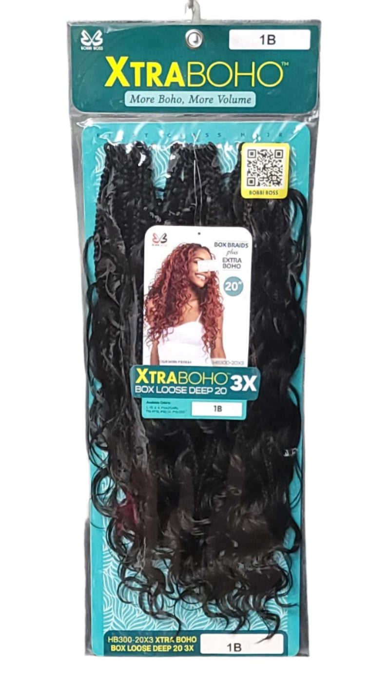 Bobbi Boss Xtra BOHO 3x Crochet Box Loose Deep 20"
