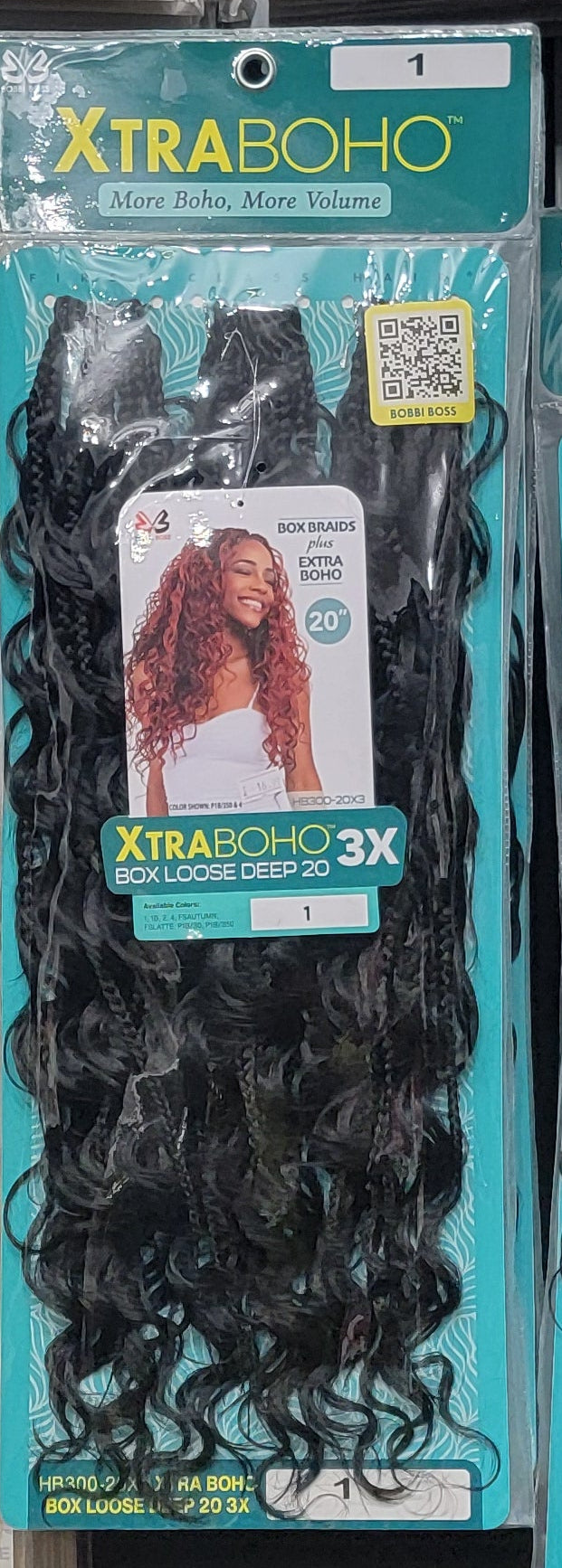 Bobbi Boss Xtra BOHO 3x Crochet Box Loose Deep 20"