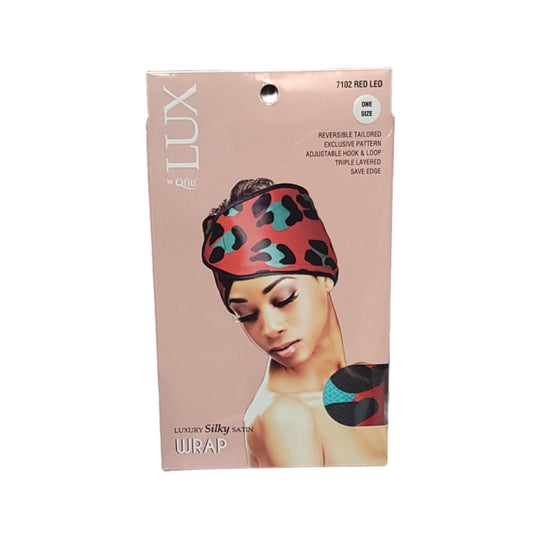 Qfitt LUX Luxury Silky Satin Wrap 7102 Leopard Patterns Assorted