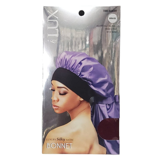 Qfitt LUX Luxury Silky Satin Braid Bonnet Assorted Colors
