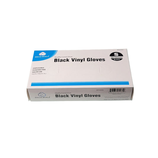 Dream World Black Vinyl Gloves (Non-Medical)