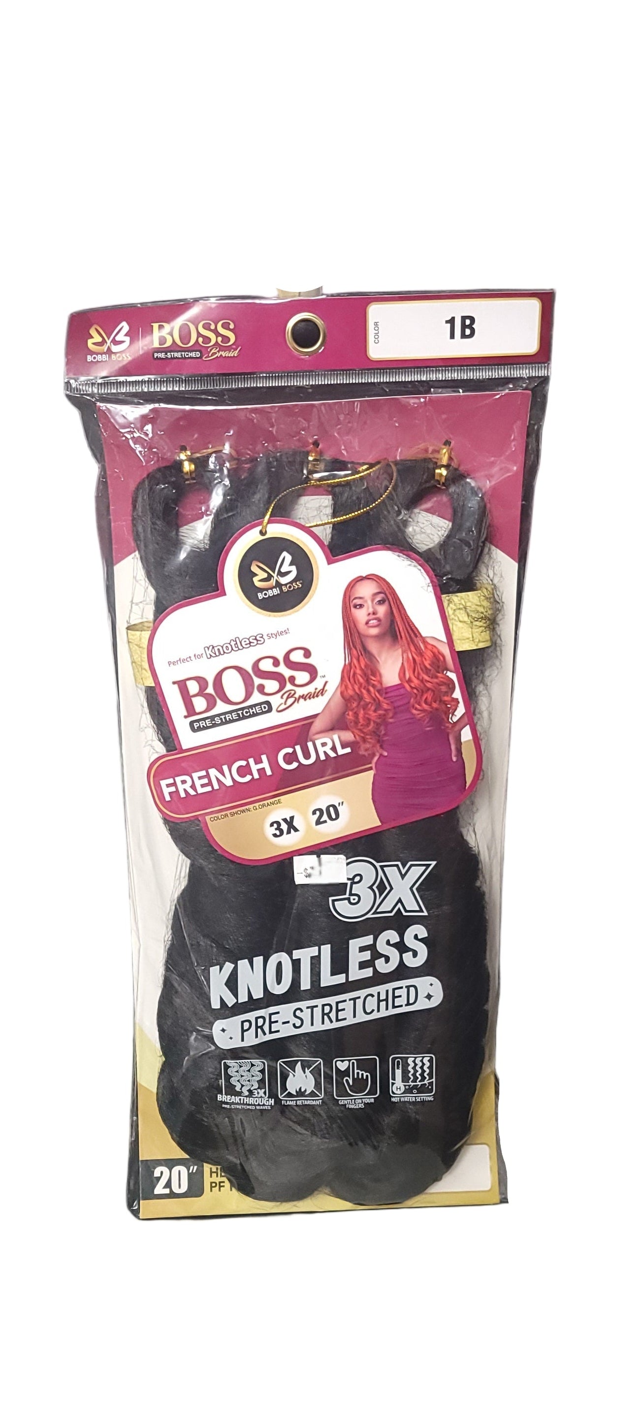 Bobbi Boss Pre Stretched Braid French Curl 3X 20"