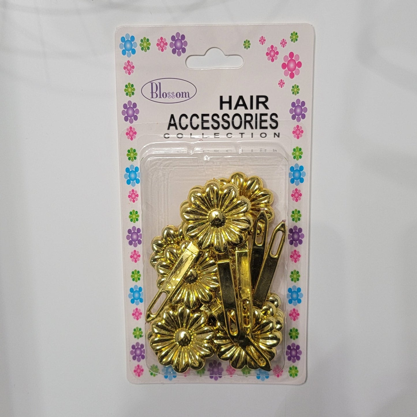 Blossom Sunflower Barrettes Gold, Silver