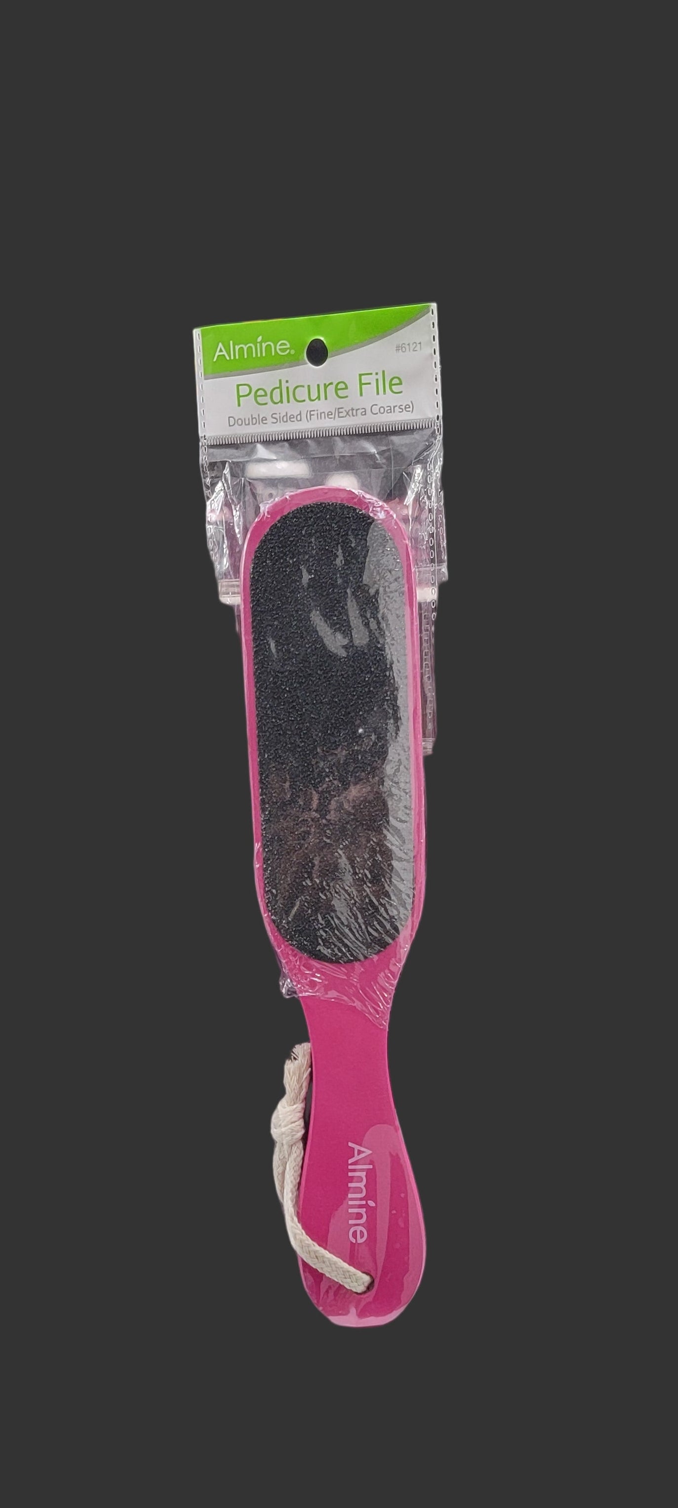 Almine Double Sided Wooden Pedicure File - Teal, Pink