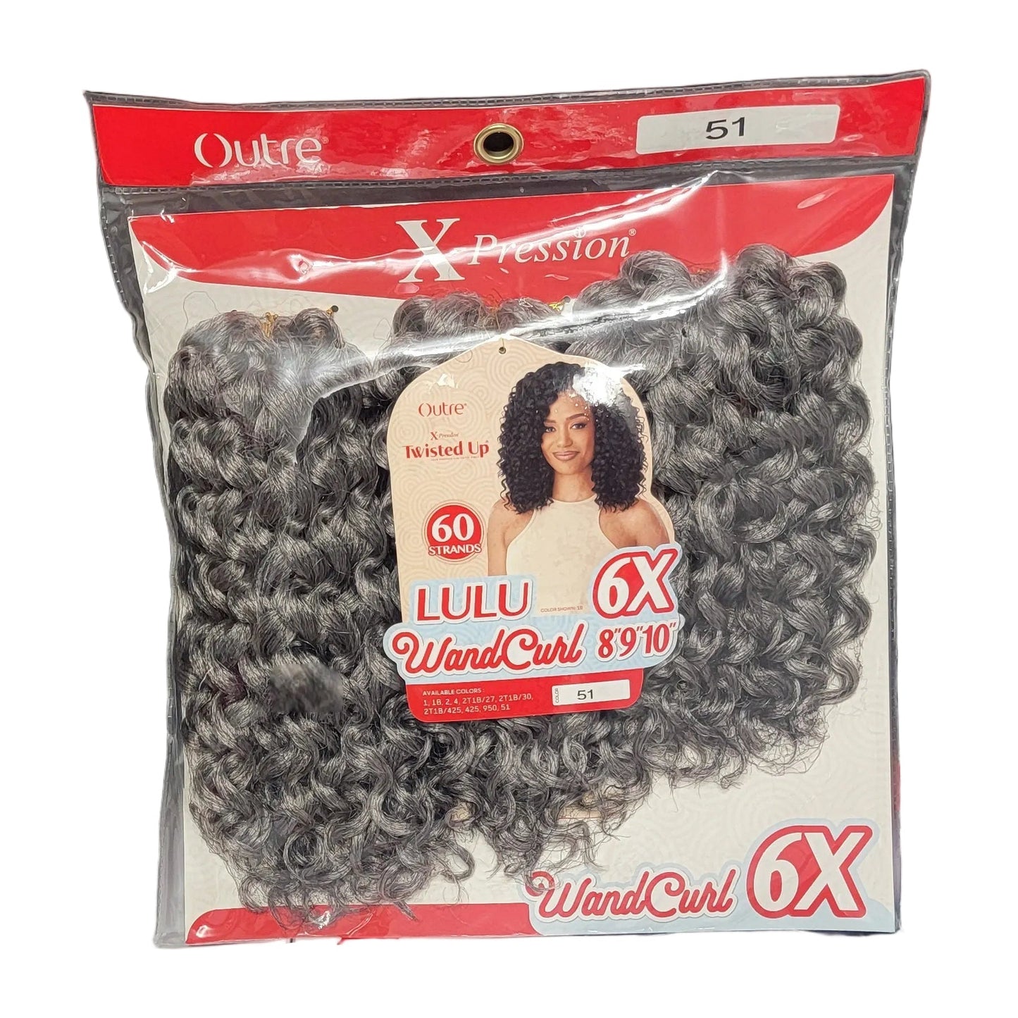 Outre X-Pression Twisted Up LULU WANDCURL 8" 9" 10" 6X