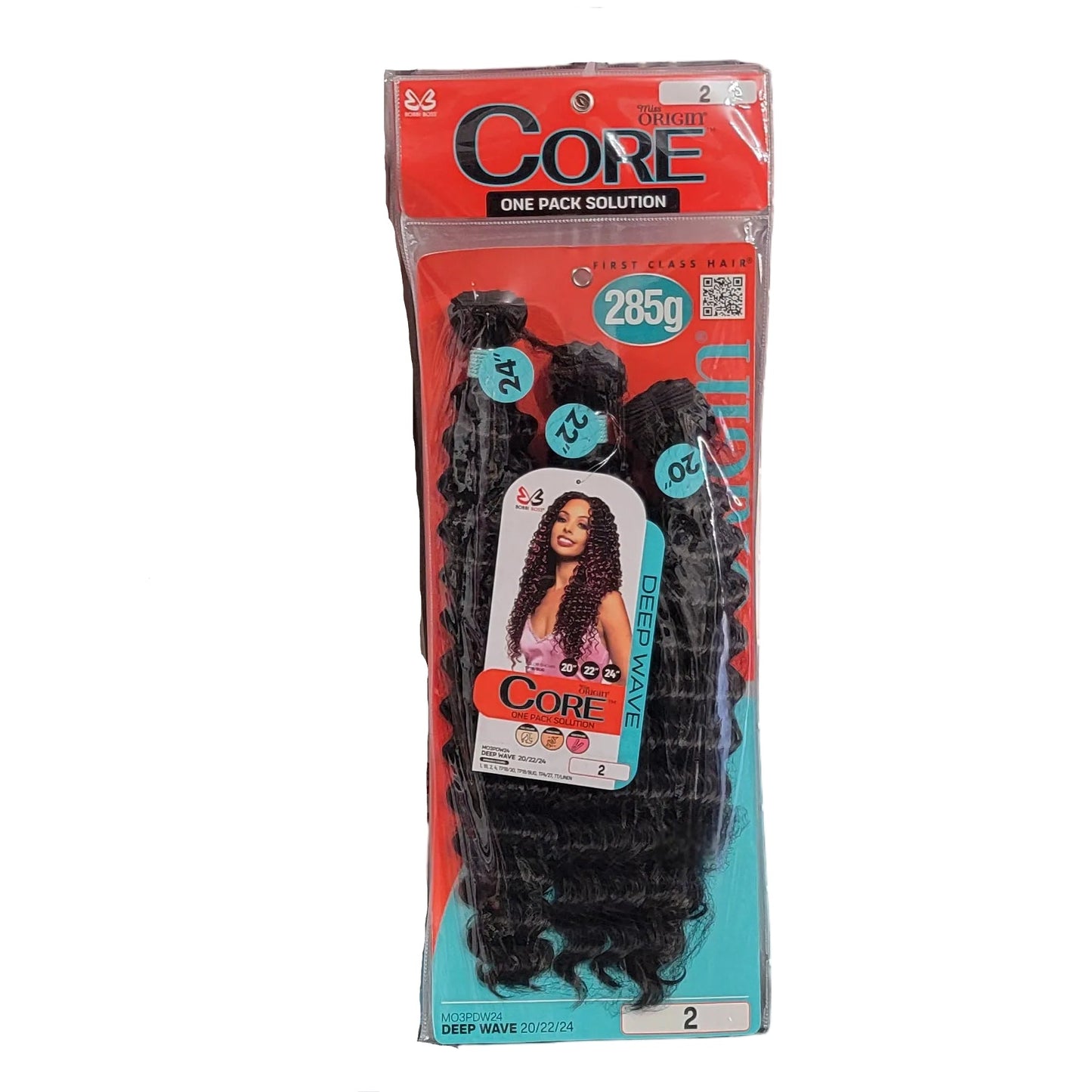 Bobbi Boss Miss Origin CORE 3 Bundles 1 Pack Synthetic Weave 20" 22" 24" Deep Wave