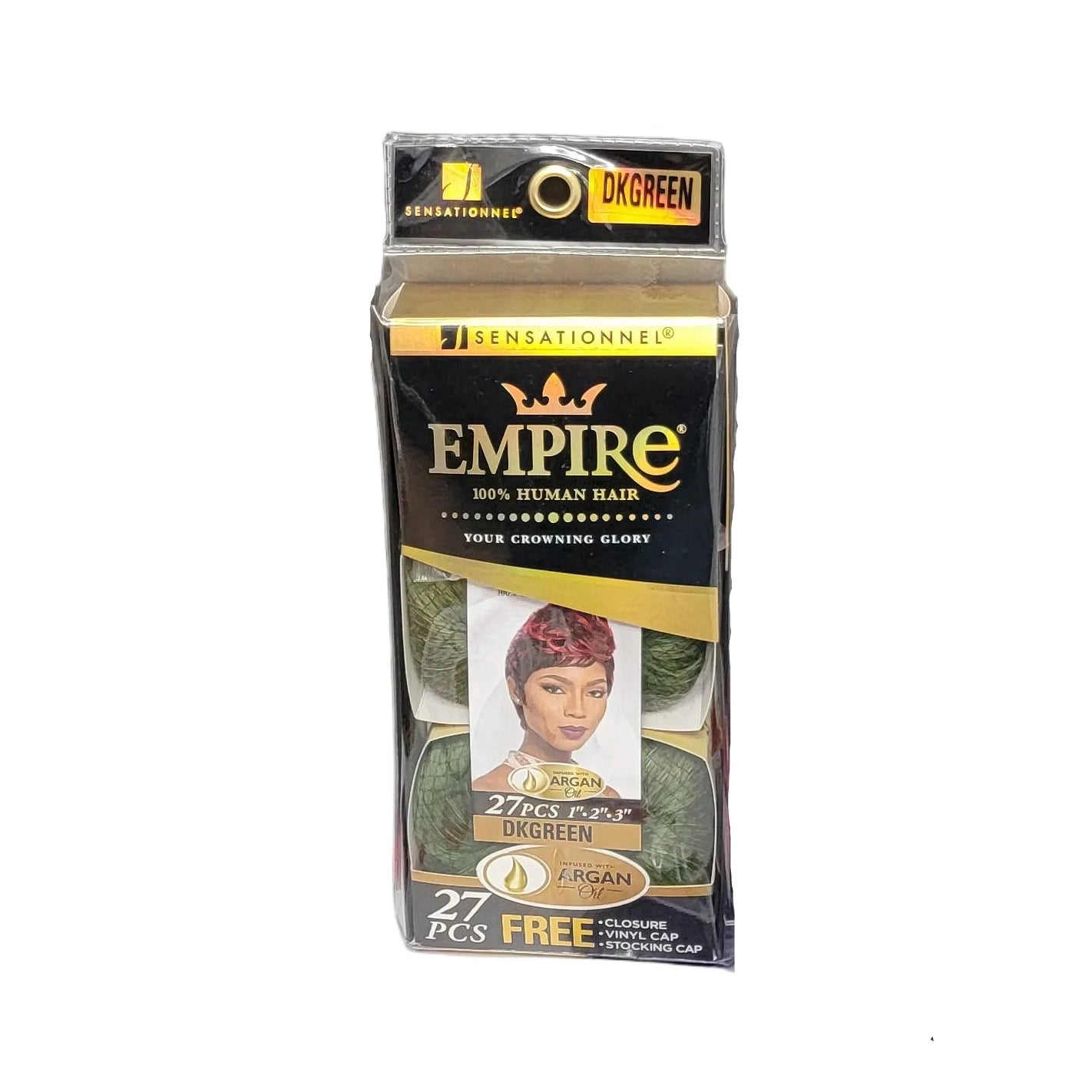 Sensationnel Empire Human Hair 27PCS - 1", 2", 3"