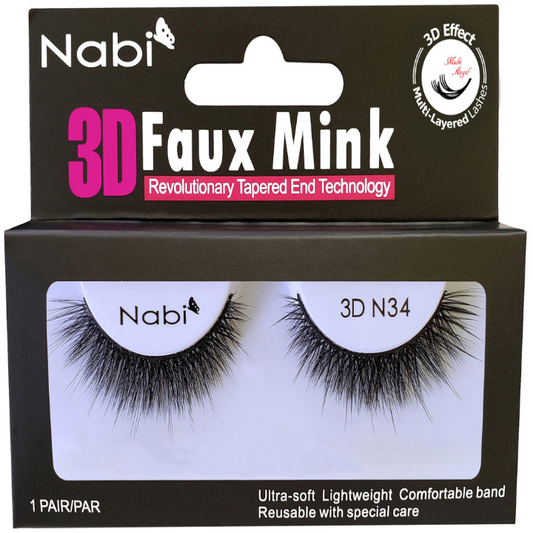 Nabi 3D N34 - 3D Faux Mink Eyelash