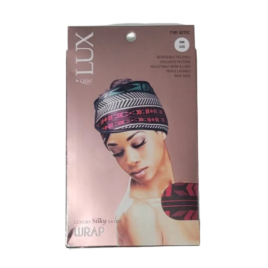 Qfitt LUX Luxury Silky Satin Wrap 7101 Afro Patterns Assorted