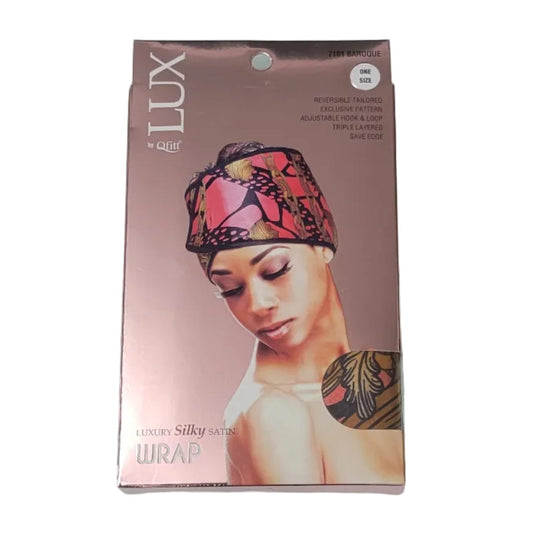 Qfitt LUX Luxury Silky Satin Wrap 7101 Afro Patterns Assorted